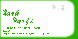 mark marfi business card