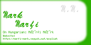 mark marfi business card